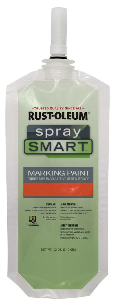 Rust-Oleum® SpraySmart™ Fluorescent Red-Orange Marking Paint