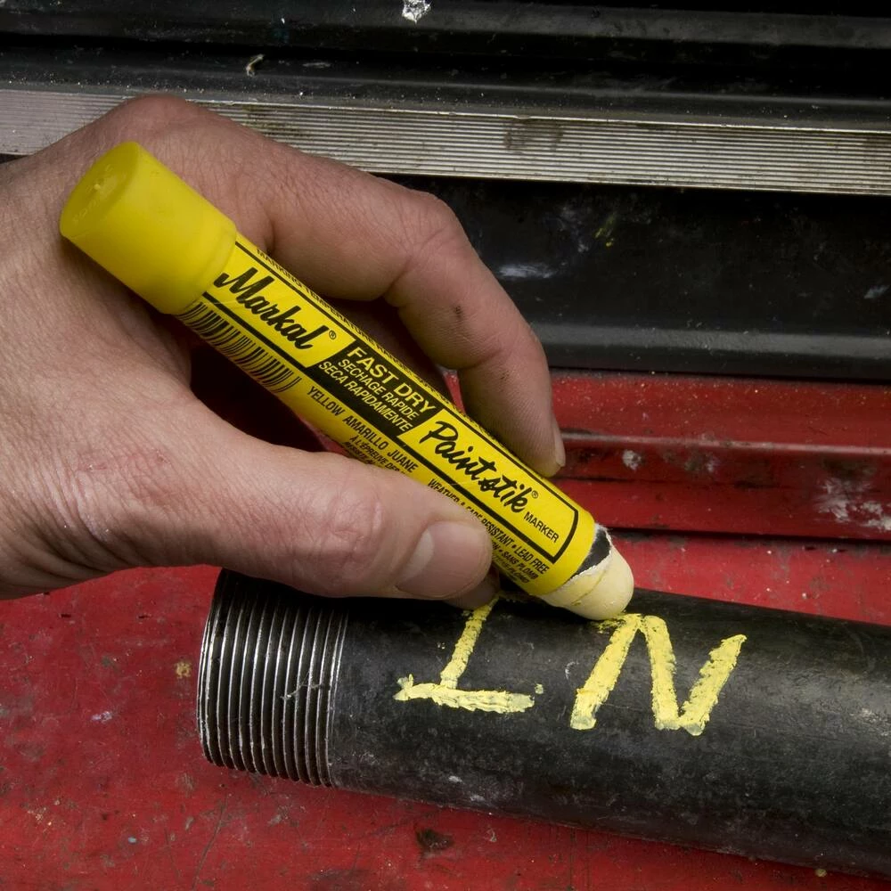 Markal® Fast Dry Marker in Yellow - Image 2
