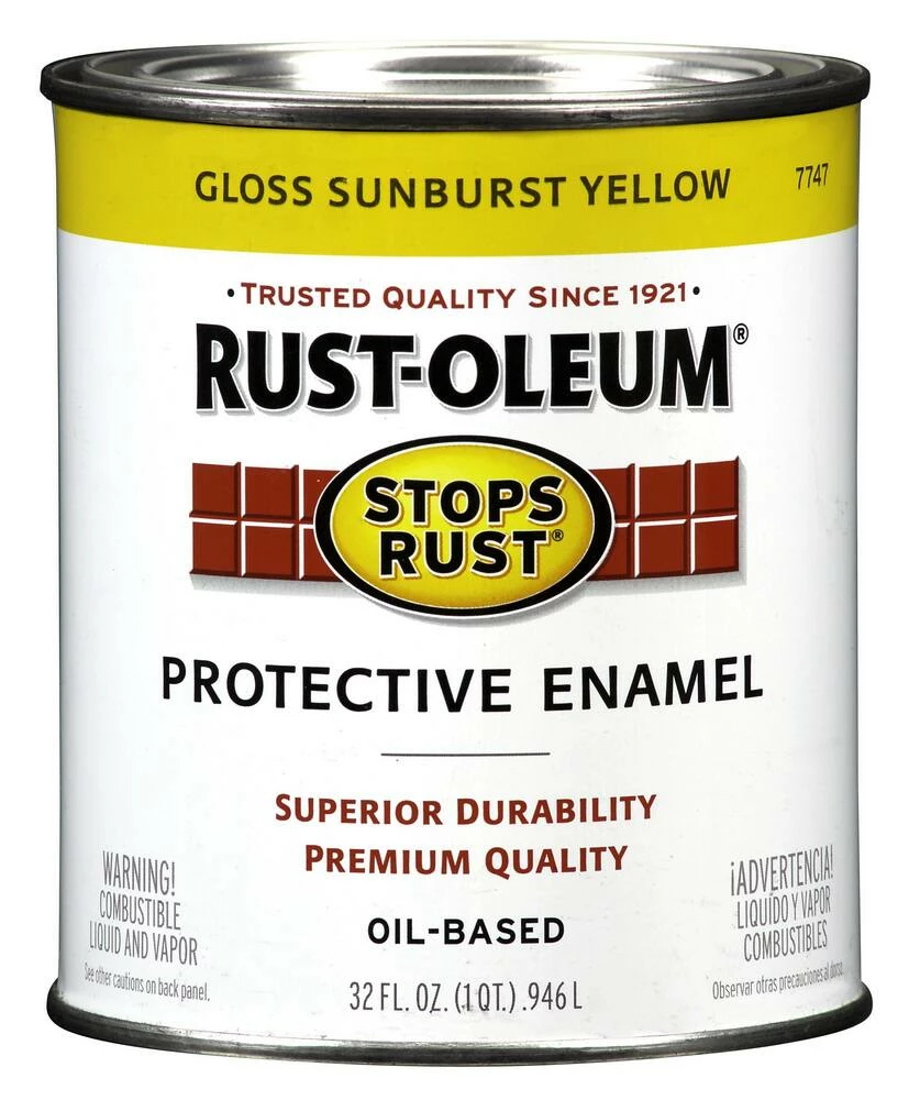 Rust-Oleum® 32 oz. Sunburst Hydrant Paint in Semi Gloss Sunburst Yellow