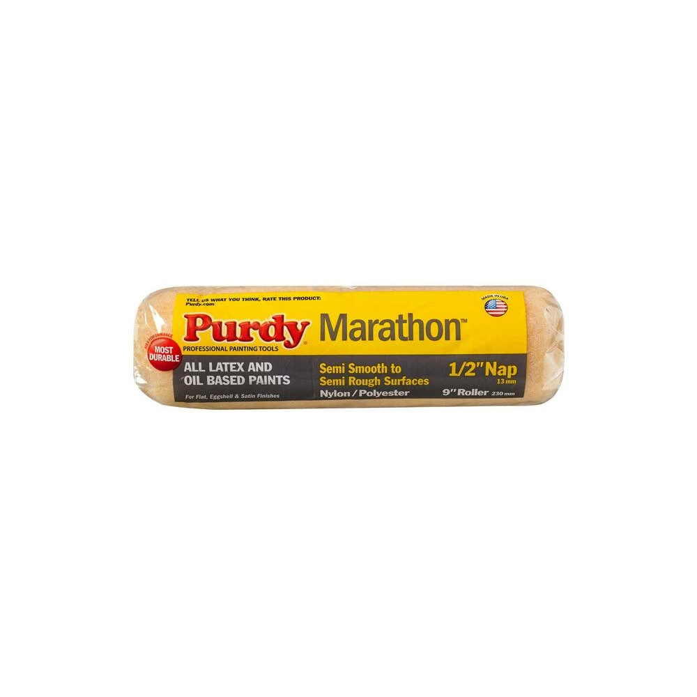 Purdy® Marathon® 9 in x 1/2 in Nap Nylon/Polyester Paint Roller Cover