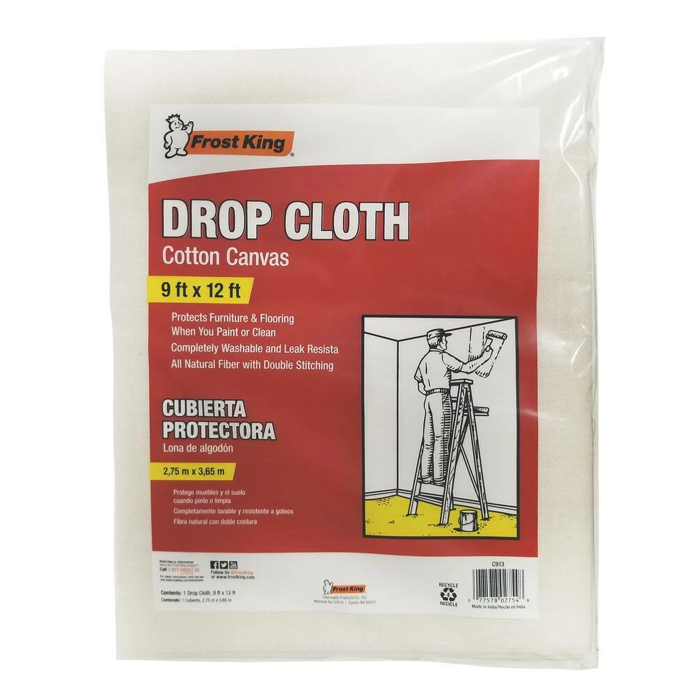 Frost King 9 x 12 ft. Canvas Drop Cloth