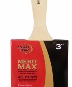 MG Distribution Merit MAX 3 in. Interior or Exterior Paint Brush with Beaver Tail Style Handle