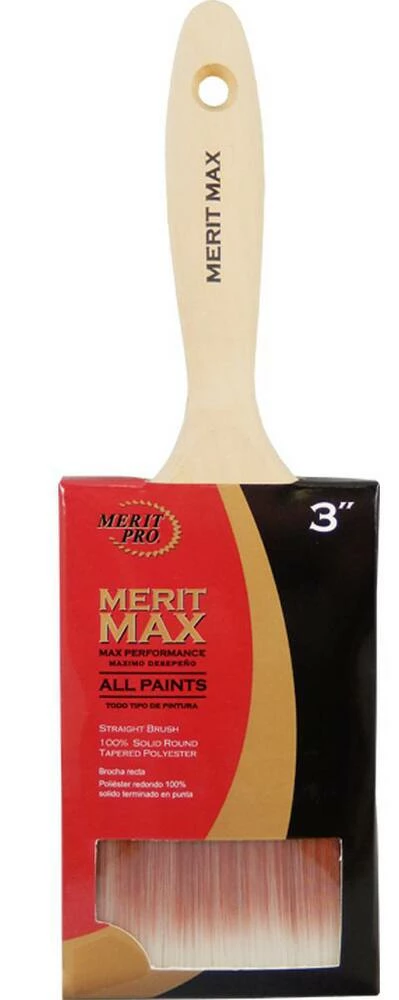 MG Distribution Merit MAX 3 in. Interior or Exterior Paint Brush with Beaver Tail Style Handle