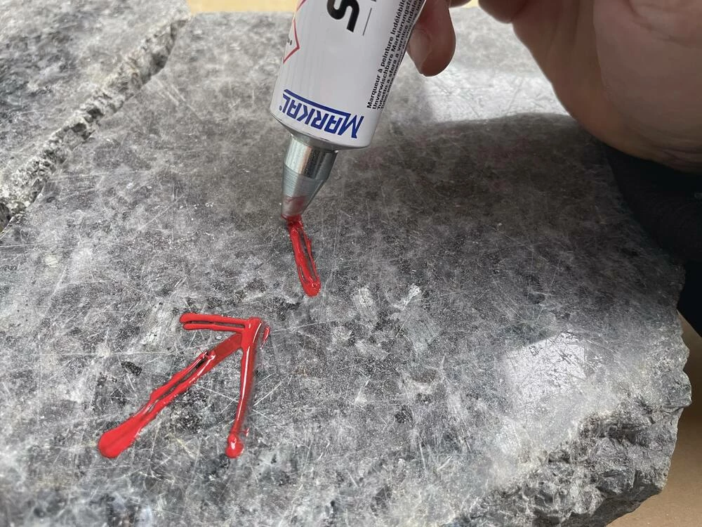 Markal® Markal® Stylmark® Ball Tube Marker in White - Image 2