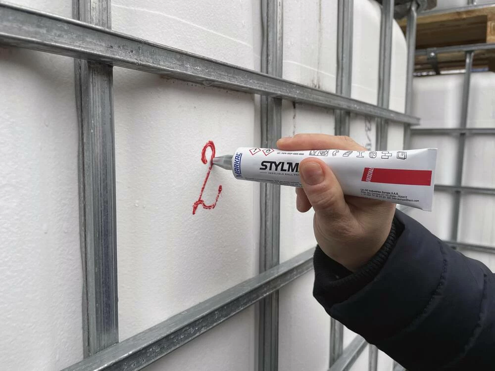 Markal® Markal® Stylmark® Ball Tube Marker in White - Image 3