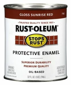 Rust-Oleum® 32 oz. Sunrise Hydrant Paint in Semi Gloss Sunrise Red