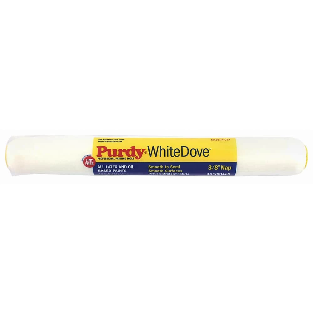 Purdy® WhiteDove™ 18 in x 3/8 in Nap Woven Dralon™ Fabric Paint Roller Cover