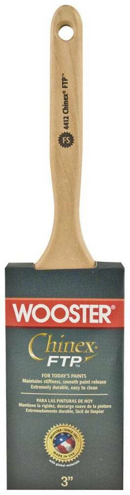 Wooster® Chinex® FTP™ 3 in. Flat Satin Sheen Brush