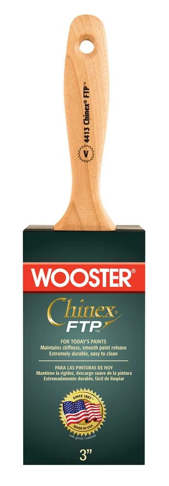 Wooster® Chinex® FTP™ 3 in. Varnish Style Paint Brush