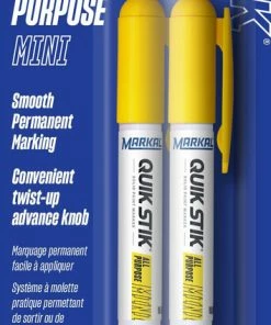 Markal® Quik Stik® 6 in. Solid Paint Marker in Yellow