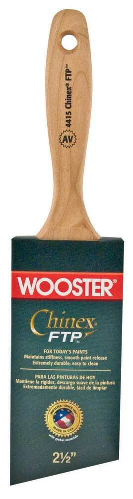 Wooster® Chinex® FTP™ 2-1/2 in. Angle Varnish Brush