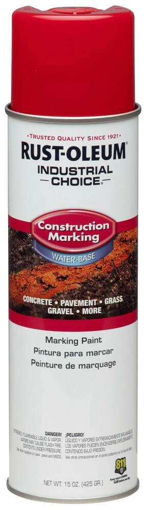 Rust-Oleum® 15 oz. Construction Marking Paint Safety in Red